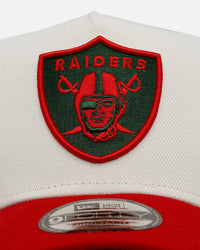 New Era Las Vegas Raiders 'Strawberry' 9FORTY A-Frame Snapback Chrome/Red