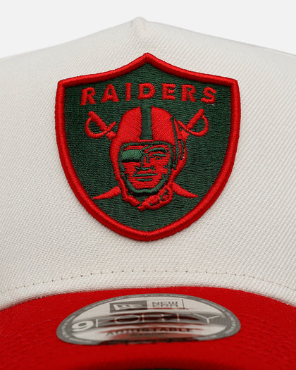 New Era Las Vegas Raiders 'Strawberry' 9FORTY A-Frame Snapback Chrome/Red