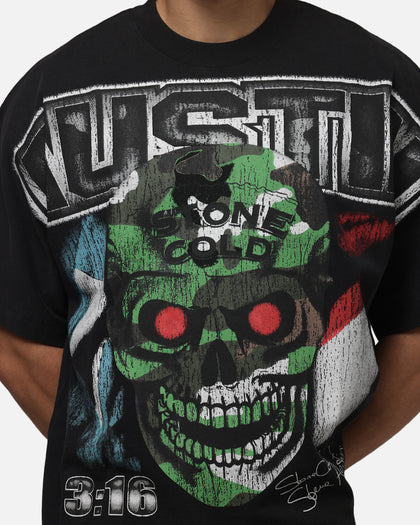 Loiter X WWE Stone Cold Vintage T-Shirt Vintage Black