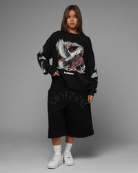 Loiter Dove Vintage Long Sleeve T-Shirt Black