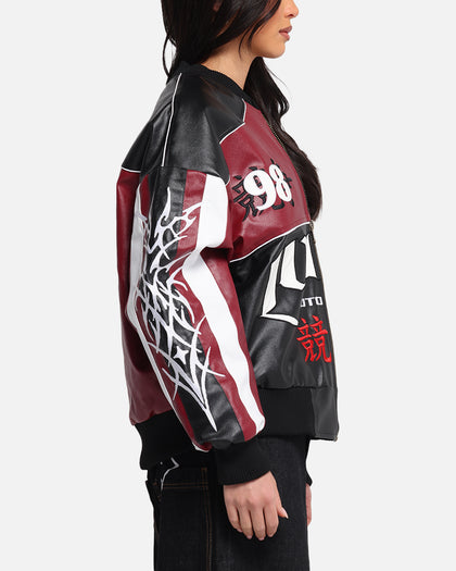 Loiter Tokyo Drift Vegan Leather Jacket Red