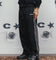 Carre Rally Panelled Nylon Joggers Black