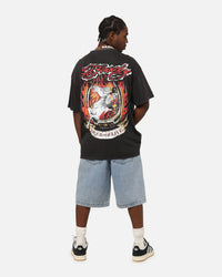 Ed Hardy Horse Power Vintage T-Shirt Black Acidwash