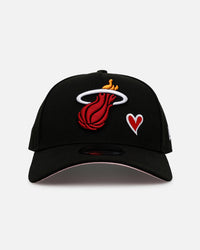 New Era Miami Heat 'Team Color Hearts' 9FORTY A-Frame Snapback Official Team Color