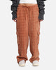XXIII Boucle Tweed Cargo Pants Rust