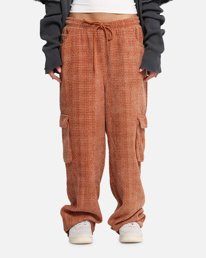 XXIII Boucle Tweed Cargo Pants Rust