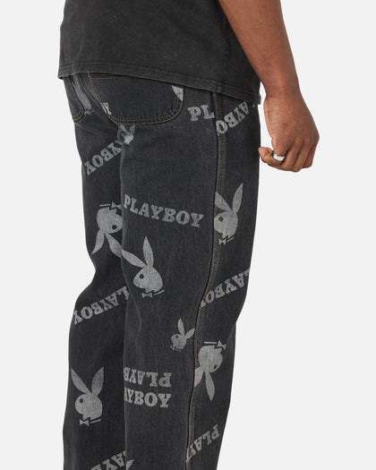 Playboy Mess Denim Jeans Washed Black