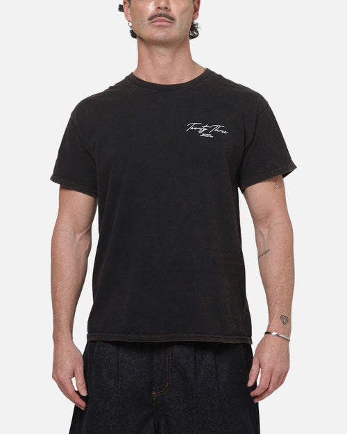 XXIII Script T-Shirt Black/White