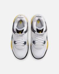 Jordan Kids' Air Jordan 4 Retro "Tour Yellow" (TD) White/Tour Yellow-White
