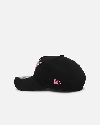 New Era Florida Marlins 'Black Pink' 9FORTY A-Frame Snapback Black/Pink