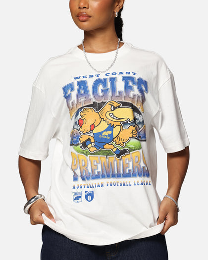 Mitchell & Ness West Coast Eagles  Mascot T-Shirt Vintage White