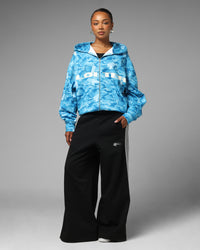 Loiter Digi Camo Zip Hoodie Blue Camo