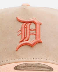 New Era Detroit Tigers 'Peach Suede' 9FORTY A-Frame Snapback Peach