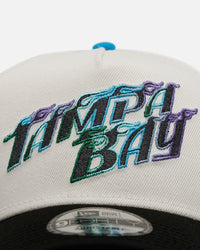 New Era Tampa Bay Rays 'Chrome Metallic Wordmark' 9FORTY A-Frame Snapback Chrome