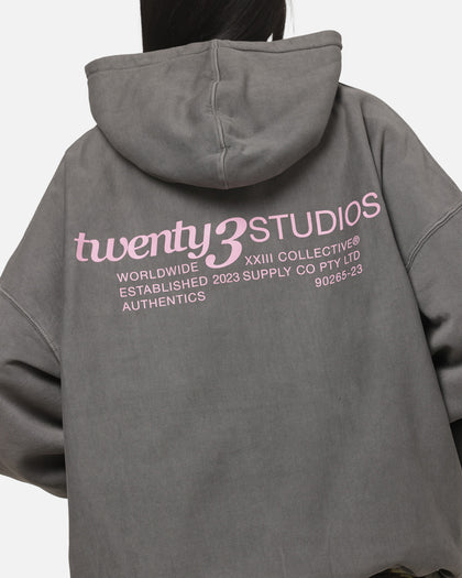 XXII Collectives Hoodie Charcoal/Pink
