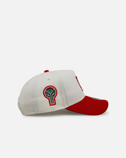 New Era Los Angeles Dodgers 'Strawberry' 9FORTY A-Frame Snapback Chrome/Red