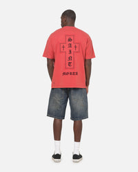 Saint Morta Requiem Boxy T-Shirt Vintage Washed Red