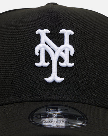 New Era New York Mets 'Easy Black and White' 9FORTY A-Frame Snapback Black/White