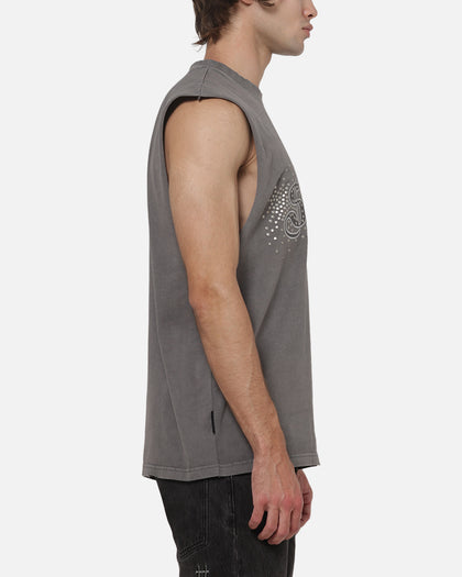 Saint Morta Medievil Oversized Muscle T-Shirt Washed Charcoal