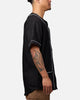 Majestic Athletic Las Vegas Raiders Denim Button Up Shirt Washed Black Denim