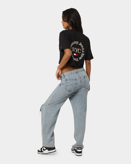 Tommy Jeans Women's Super Crop Timeless Circle Black