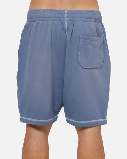 New Era Acid Wash Fleece Shorts Blue