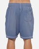 New Era Acid Wash Fleece Shorts Blue