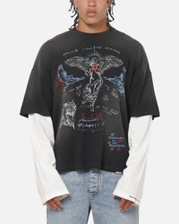 Represent Heavier Than The Heavens Long Sleeve T-Shirt Washed Black