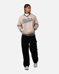 New Era New York Yankees Sports Classics Pullover Windbreaker Stone/OTC