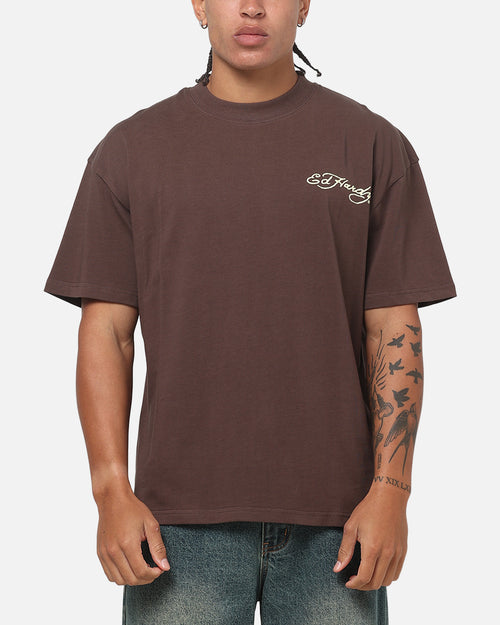 Ed Hardy Phoenix T-Shirt Brown
