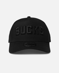 New Era Milwaukee Bucks 'NBA Black On Black' 9FORTY A-Frame Snapback Black
