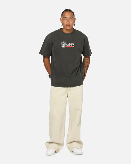 Key Street Wheels T-Shirt Black Wash