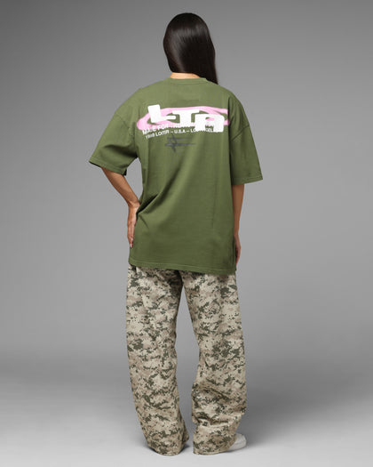 Loiter Shadowmark T-Shirt Olive Green