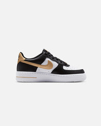 Nike Kids' Air Force 1 (GS) Black/Metallic Gold
