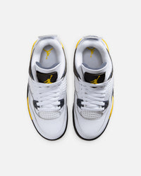 Jordan Kids' Air Jordan 4 Retro "Tour Yellow" (GS) White/Tour Yellow-White