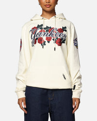 Pro Standard New York Yankees Roses Pullover Hoodie Eggshell