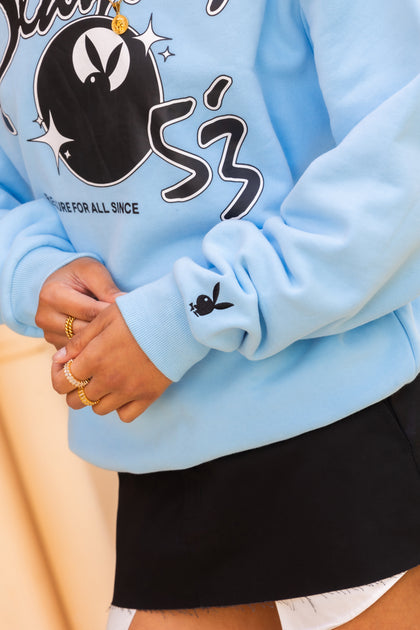 Playboy By Culture Kings Charlie Crewneck Light Blue