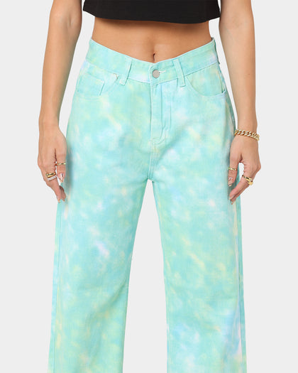 XXIII Women's Tallula Tie Dye Jeans Green