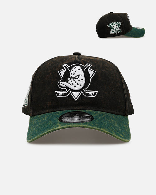 New Era Anaheim Ducks 'Washed Green 2.0' 9FORTY A-Frame Snapback Black/Green