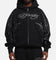 Ed Hardy Cyber Rhinestone Zip-Up Hoodie Black