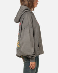 Ed Hardy Boom Hoodie Washed Charcoal