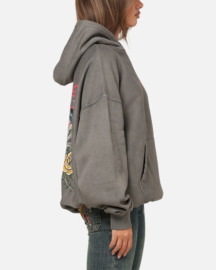 Ed Hardy Boom Hoodie Washed Charcoal