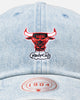 Mitchell & Ness Chicago Bulls 'Washed Denim' Dad Fit Strapback Denim