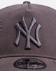 New Era New York Yankees 'Canvas Graphite Grey' 9FORTY A-Frame Snapback Washed Graphite