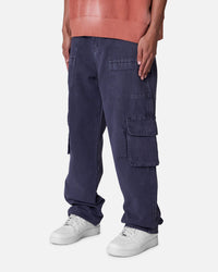 MNML Ultra Baggy Pocketeer Denim Pants Washed Black