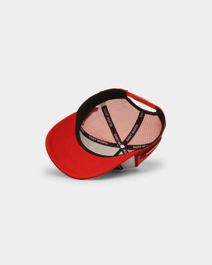 Saint Morta Pro Racing Trucker Cap Snapback Red/White