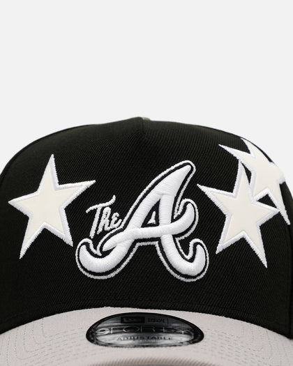 New Era Atlanta Braves 'Stars' 9FORTY A-Frame Snapback Black/Grey