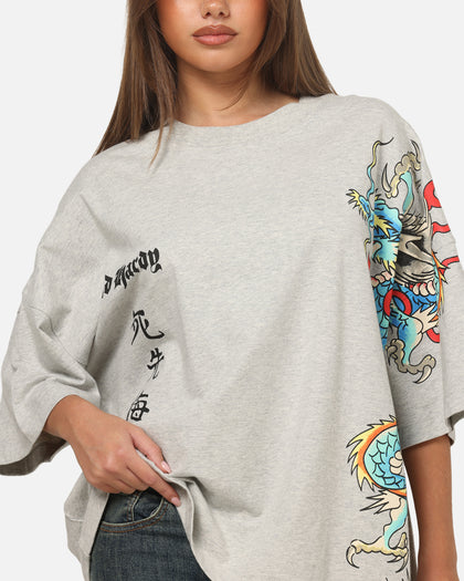 Ed Hardy Fireborn T-Shirt Grey Marle