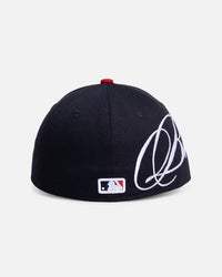 New Era Atlanta Braves 'MLB Side Script' 59FIFTY Fitted Navy