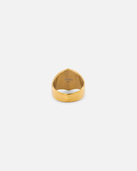 Saint Morta Onyx Octagon Signet Ring Gold